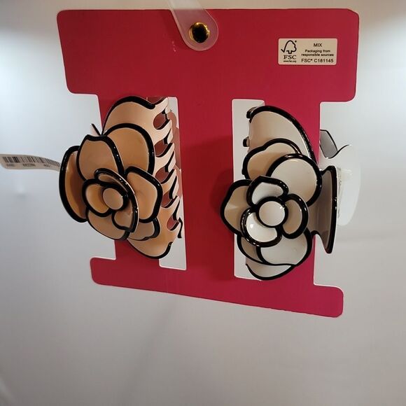 BRAND NEW PINK LINEN HAIR CLAW CLIP CLAMP FOR WOMEN FRENCH STYLE HEAD AC… - Picture 12 of 16